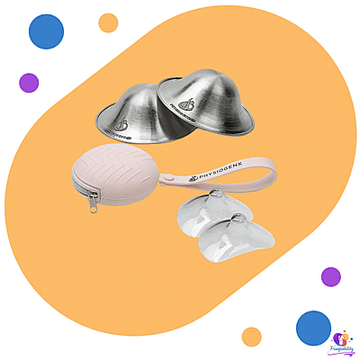 PhysiogenX Silver Nursing Cup and Nipple Shield Kit