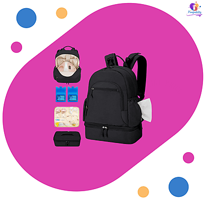 Breast Pump Backpack W/ Detachable Cooler