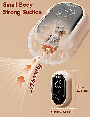 NCVI Ultra-Lightweight Hybrid Wearable Breast Pump