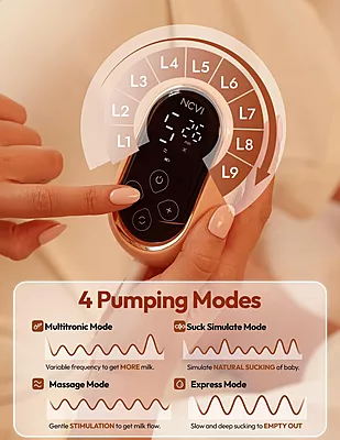 NCVI Ultra-Lightweight Hybrid Wearable Breast Pump