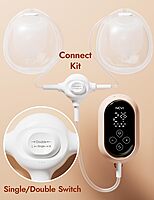 NCVI Ultra-Lightweight Hybrid Wearable Breast Pump