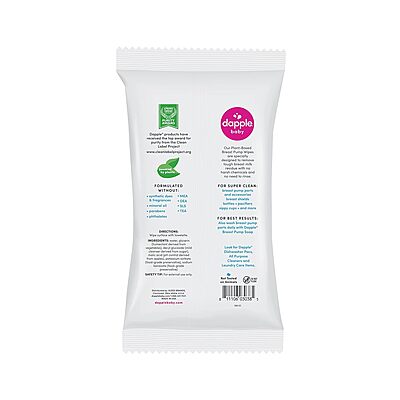 Dapple Breast Pump Wipes Plant Based 25ct