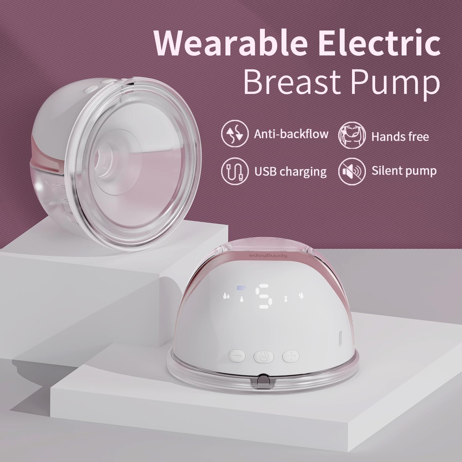 S H SINGLE WEARABLE BREAST PUMP