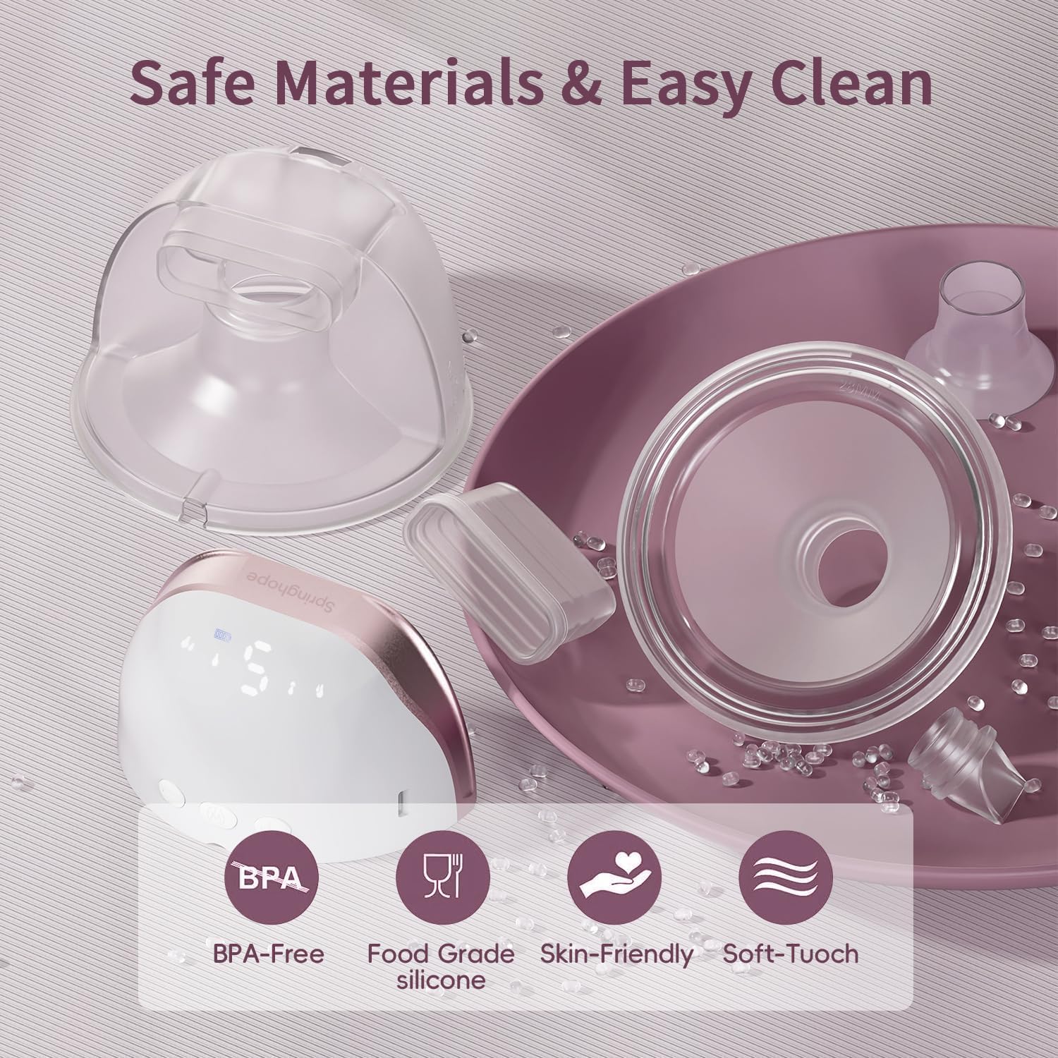 S H SINGLE WEARABLE BREAST PUMP