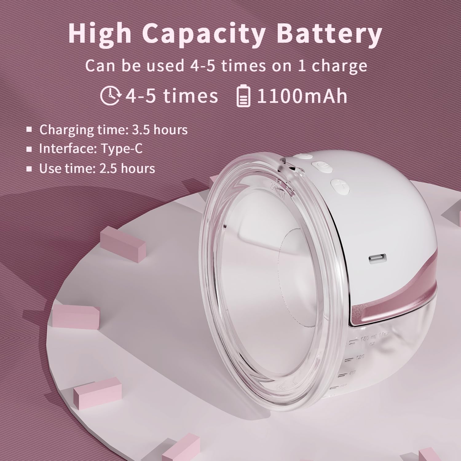 S H SINGLE WEARABLE BREAST PUMP