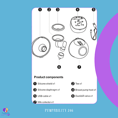 MY-373 Wearable Breast Pump - Double