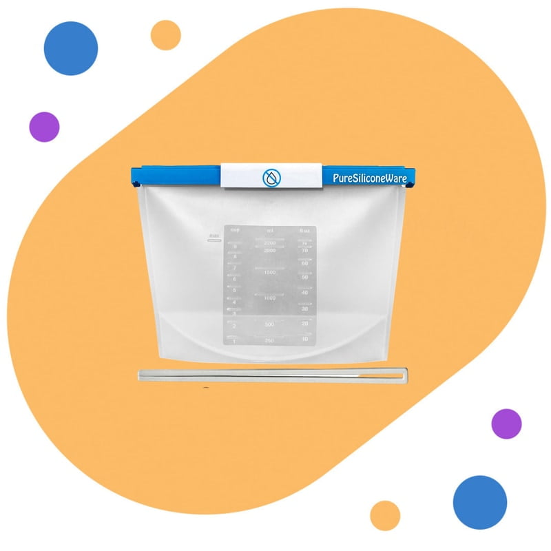 PureSiliconeWare Reusable Silicone Bag PureSiliconeWare Reusable Silicone Bag
